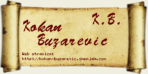 Kokan Buzarević vizit kartica